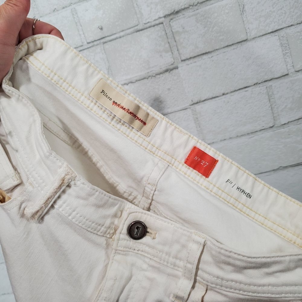 Women's Distressed White Patch Jeans - Picture 16 of 16